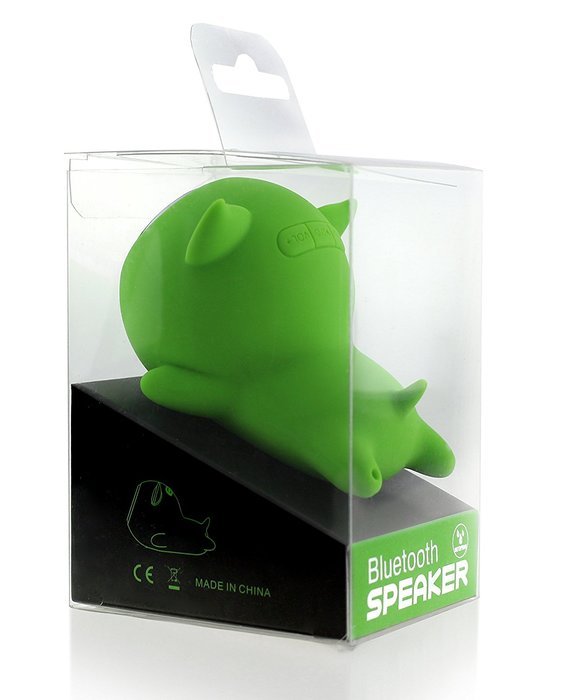 DR 929 Waterproof Wireless Mini Bluetooth Speaker &ndash; Green Pig Shape Hands Free Calling, Rechargeable Battery for... N3