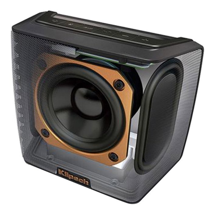 Klipsch Groove Portable Bluetooth Speaker - Black (1062378) with Klipsch R6i Headphone w/ iOS Inline Mic & Controls... N6