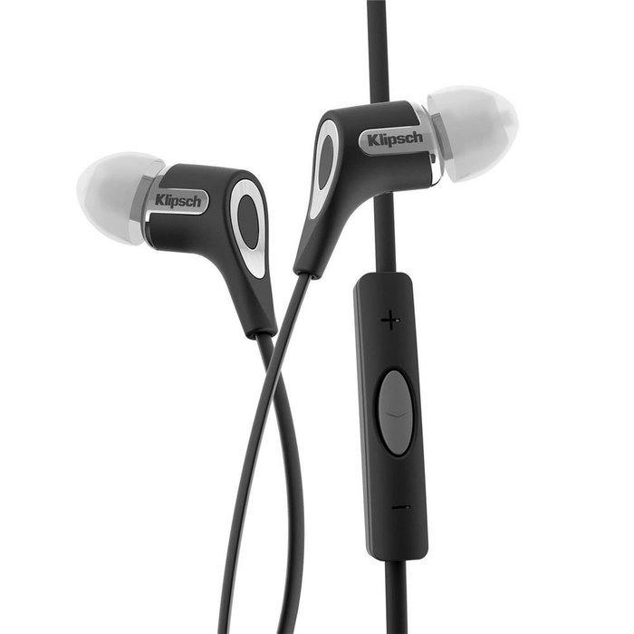 Klipsch Groove Portable Bluetooth Speaker - Black (1062378) with Klipsch R6i Headphone w/ iOS Inline Mic & Controls... N7