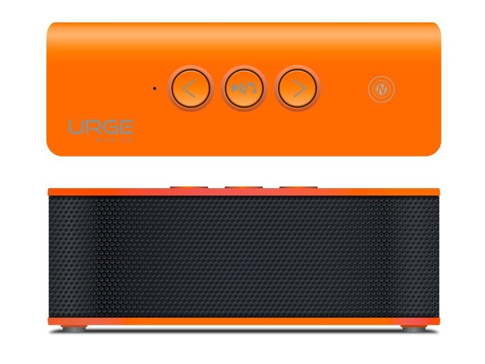 Urge Basics SoundBrick Plus NFC Ultra Portable Wireless Stereo Bluetooth Speakers with Built-In Microphone; Compatible... N2