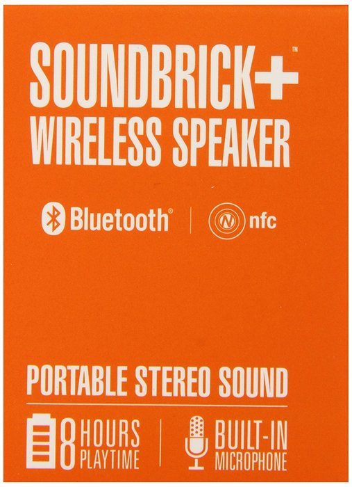 Urge Basics SoundBrick Plus NFC Ultra Portable Wireless Stereo Bluetooth Speakers with Built-In Microphone; Compatible... N3