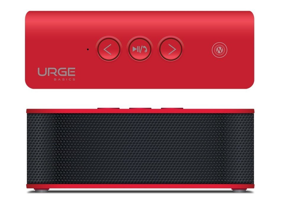 Urge Basics SoundBrick Plus NFC Ultra Portable Wireless Stereo Bluetooth Speakers with Built-In Microphone; Compatible... N8