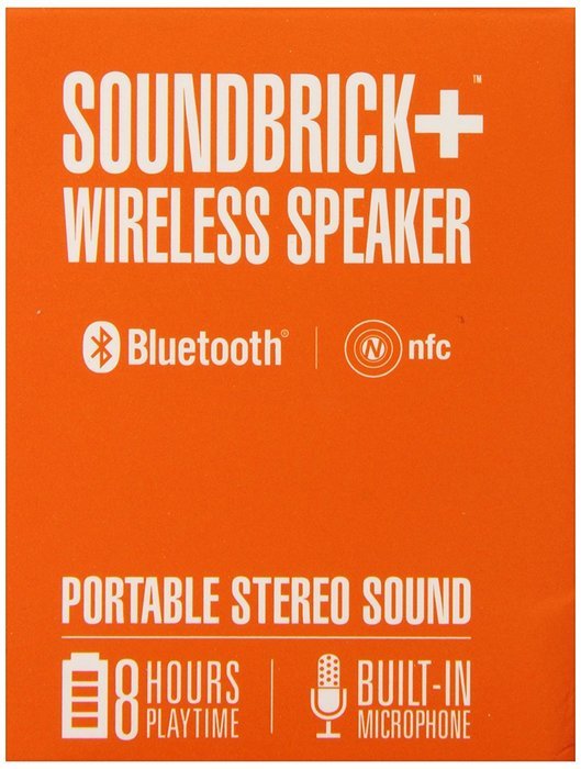 Urge Basics SoundBrick Plus NFC Ultra Portable Wireless Stereo Bluetooth Speakers with Built-In Microphone; Compatible... N14