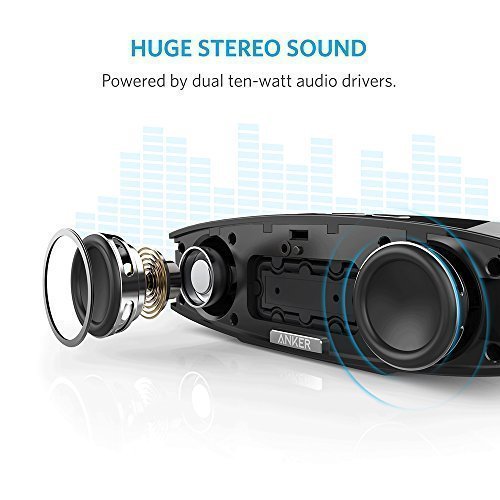 Anker Premium Stereo Bluetooth 4.0 Speaker (A3143), 20W Output from Dual 10W Drivers, with 2 Passive Subwoofers... N2