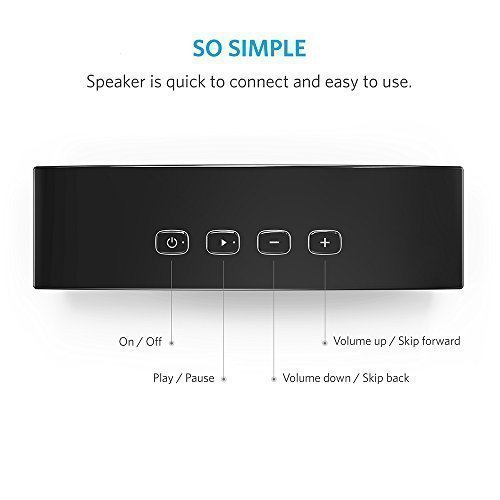 Anker Premium Stereo Bluetooth 4.0 Speaker (A3143), 20W Output from Dual 10W Drivers, with 2 Passive Subwoofers... N6