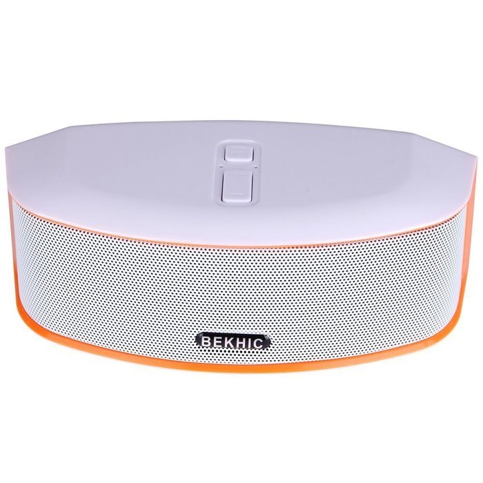 Bekhic 3D-GS Bluetooth Speakers, Hi-Fi Portable Wireless Bluetooth Speaker, White