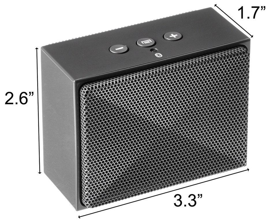 AmazonBasics Mini Bluetooth Speaker - Gray N8