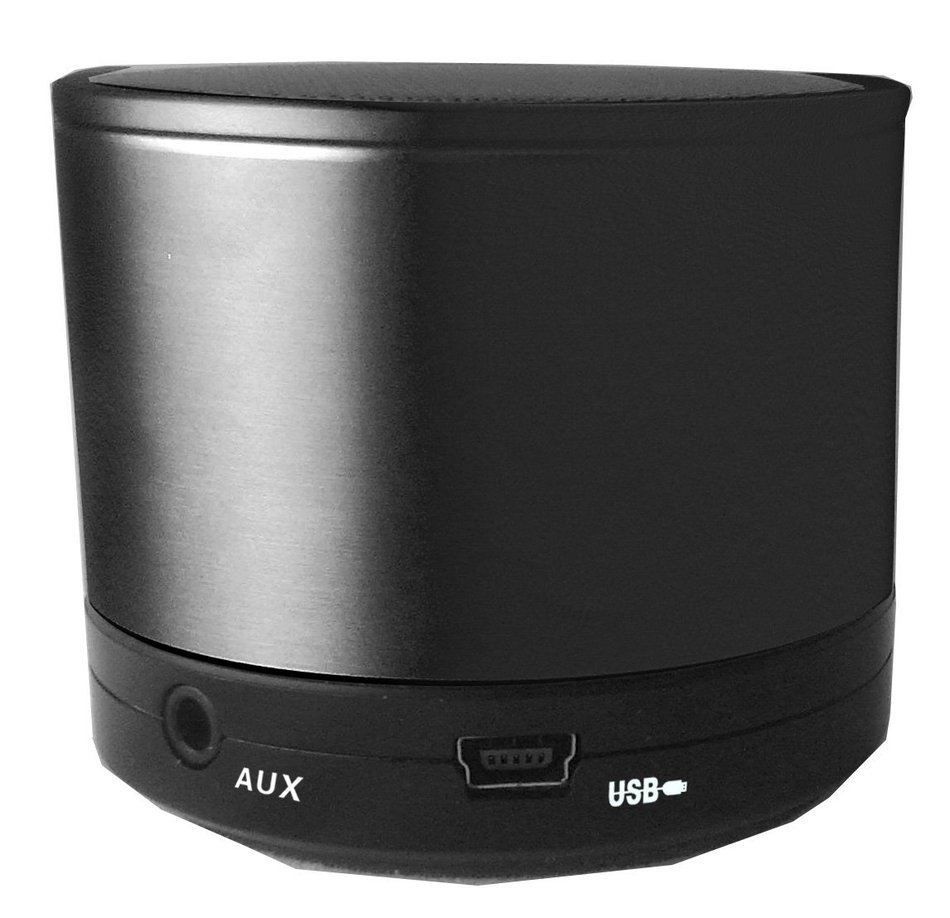 SimplyVibe V3-5CPB Bluetooth Mini Ultra Portable Speaker in Alloy Steel Housing with Rechargeable Li Battery (...