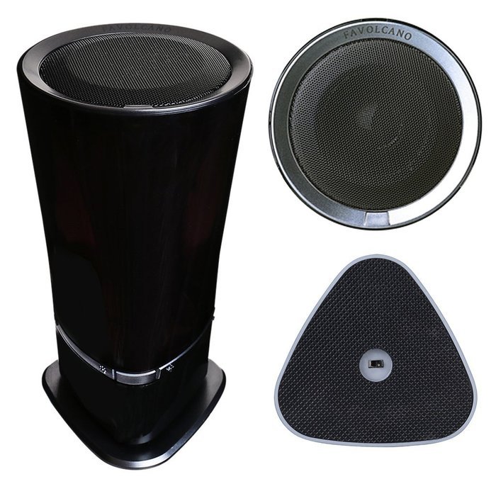 FAVOLCANO Portable Wireless Bluetooth 2.1 Smart Subwoofer Hi-Fi Double Loudspeakers Stereo Speaker with Colorful... N4