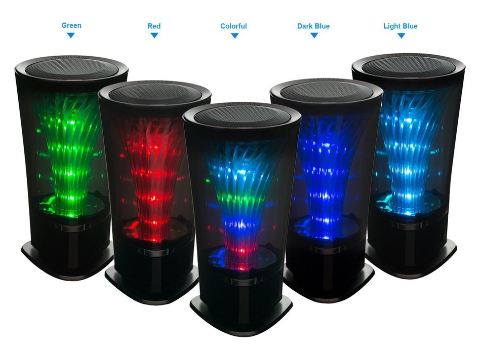 FAVOLCANO Portable Wireless Bluetooth 2.1 Smart Subwoofer Hi-Fi Double Loudspeakers Stereo Speaker with Colorful... N5