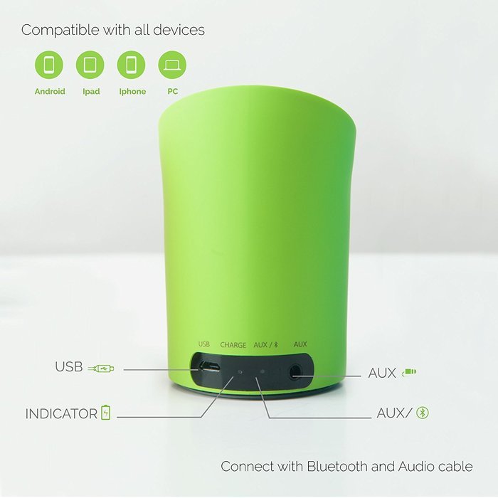 Portable Wireless Speaker - Lepow Modre Portable Wireless Bluetooth Speaker with High Def Sound Connects with... N3