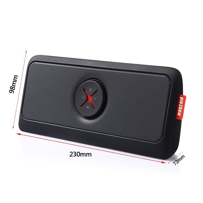 EasySMX Bluetooth 4.0 Portable Wireless Speaker with Leather Strap and 1 Passive Bass Radiator 2 x 2200 mAh Battery... N12