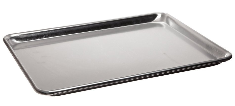 Melange Natural Aluminum Commercial Baker's Petit Sheet (1/8), Pack of 24