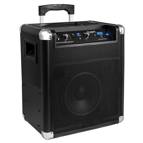 ION Block Rocker Portable Bluetooth Speaker System Upgraded 75hr Battery and 75 Foot Bluetooth Range