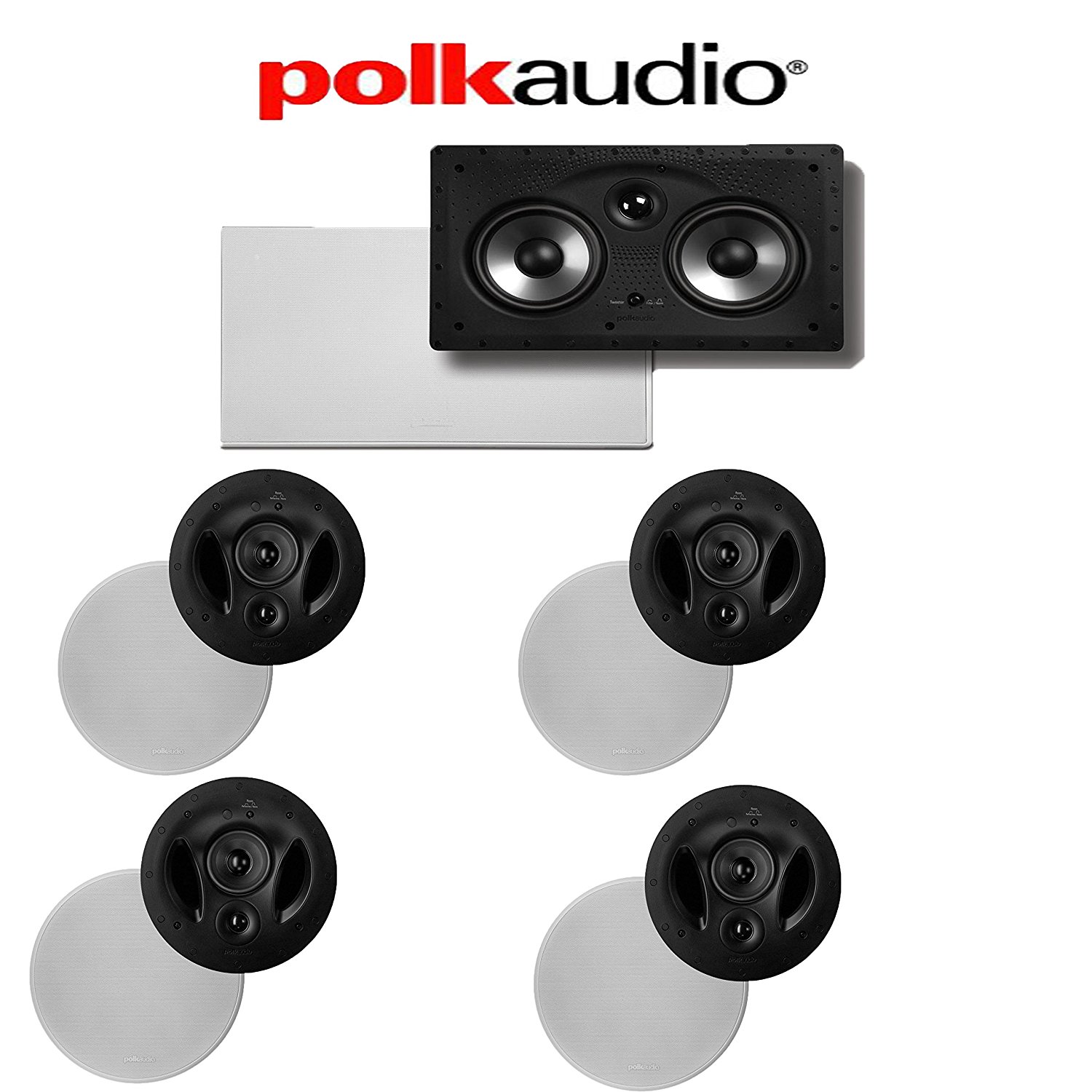 (4) Polk Audio 90RT + (1) Polk Audio 255CRT 5.0 High Performance In