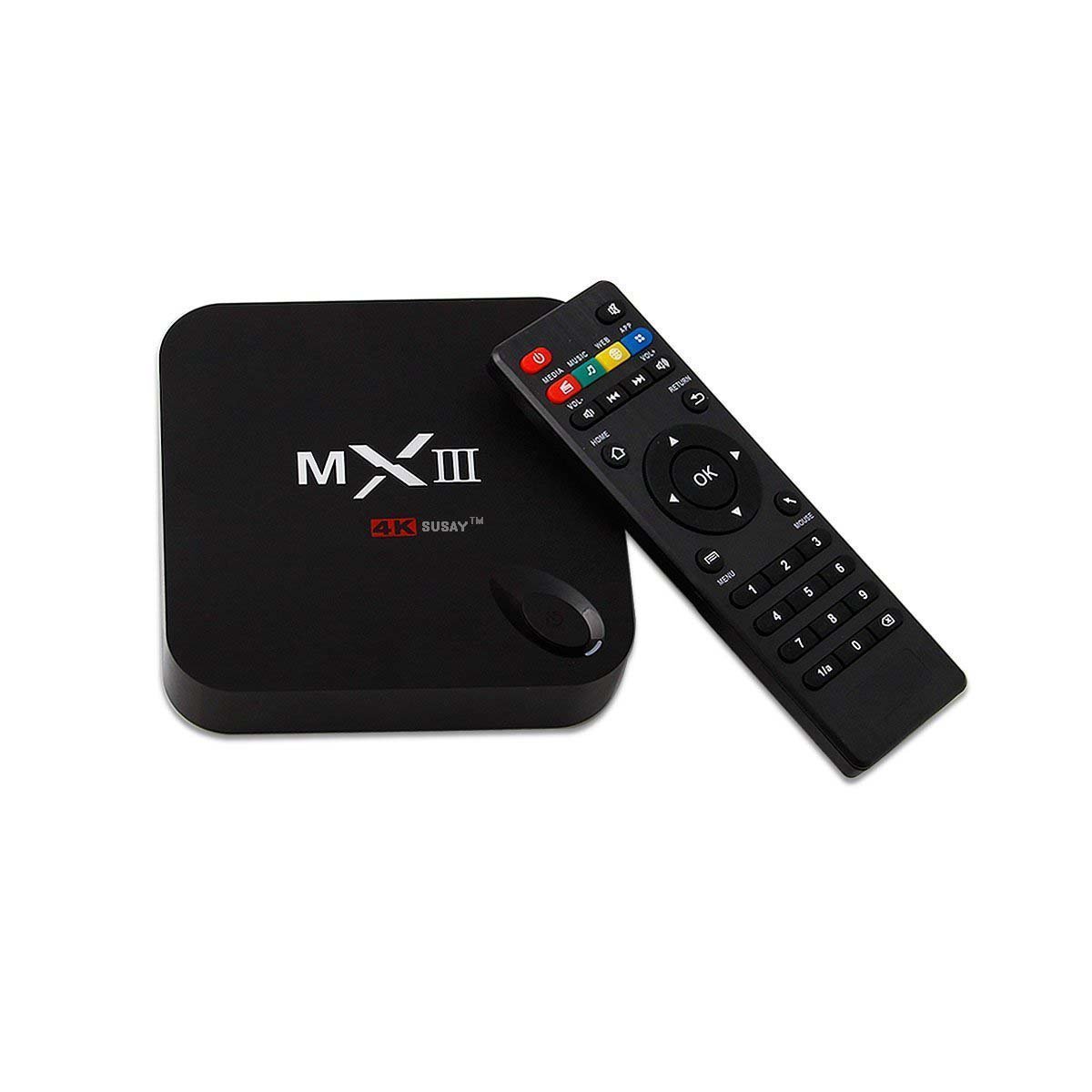 Susay MX3 Android TV BOX 4K Quad Core XBMC 14.0 Android 4.4 KitKat 8GB ...