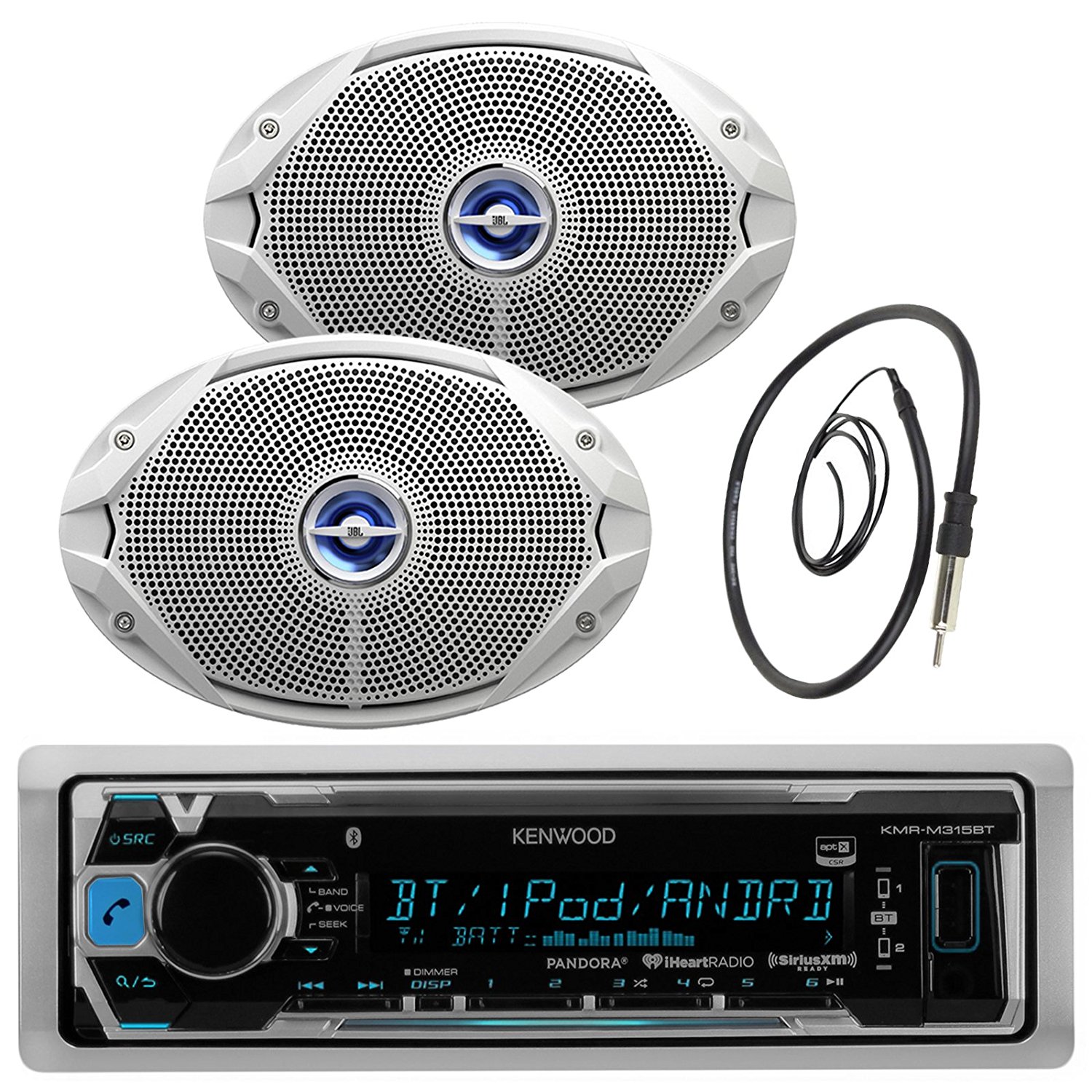 Kenwood KMRM315BT Marine Bluetooth Digital USB AUX iPod iPhone Radio
