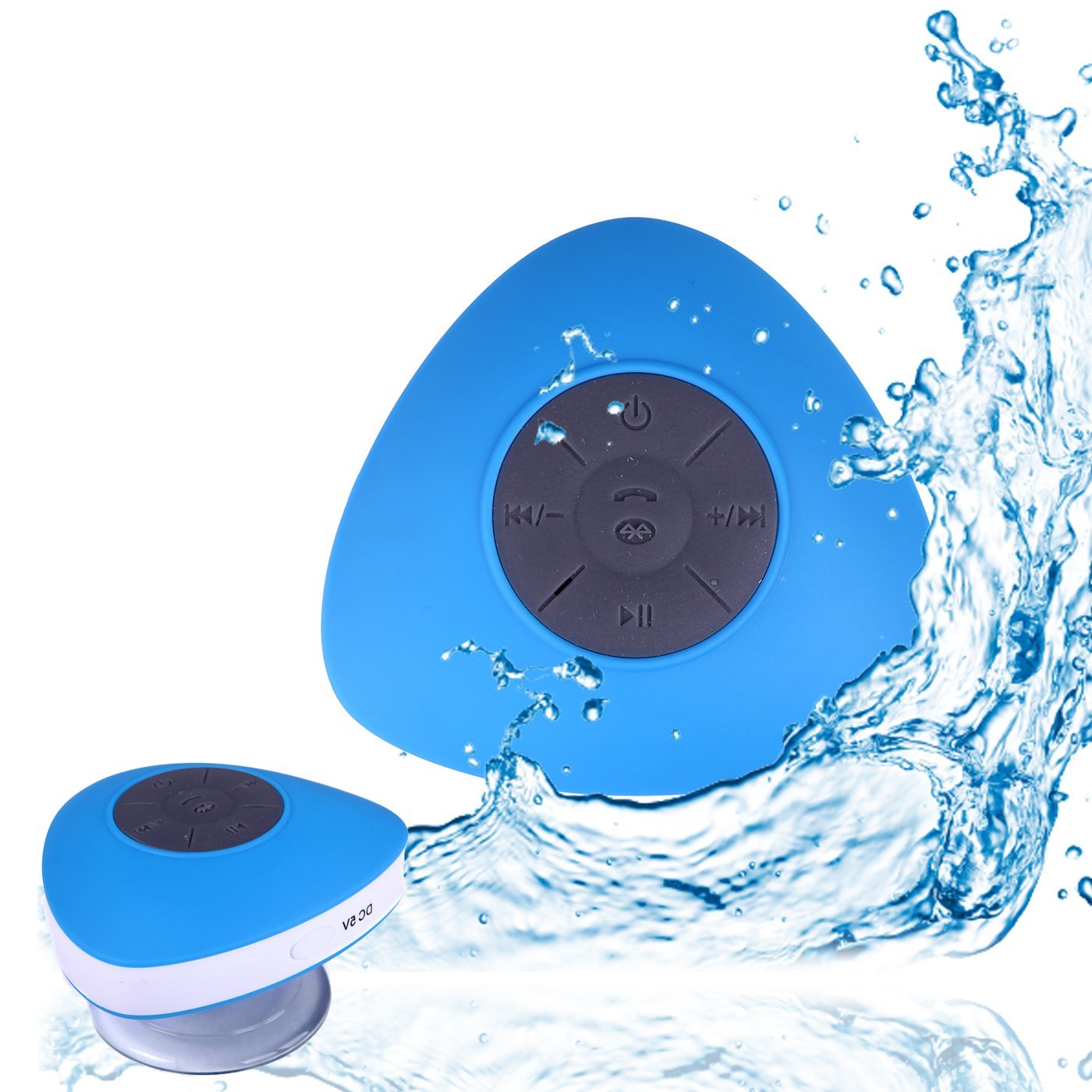 HDE Rechargeable Waterproof Bluetooth Speaker Wireless Streaming Music ...