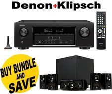 Denon AVR-S720W 7.2 Channel Full 4K Ultra HD AV Receiver with Built-In Wi-Fi and Bluetooth + Klipsch HDT-600 Home...