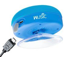 Wusic Bluetooth Wireless Waterproof Shower Speaker with Hands-Free Speakerphone (Blue) N3