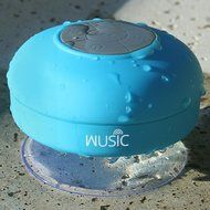 Wusic Bluetooth Wireless Waterproof Shower Speaker with Hands-Free Speakerphone (Blue) N4