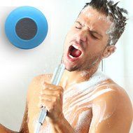 Wusic Bluetooth Wireless Waterproof Shower Speaker with Hands-Free Speakerphone (Blue) N5