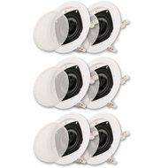 Acoustic Audio CS-IC42-3PR 150 Watt 4" 2-Way Home Theater In-Wall/Ceiling Speakers (3-Pair)