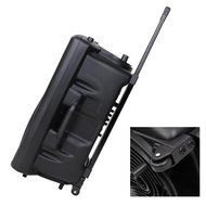 AW 1500W Portable Active PA Speaker w/ Wireless Microphone Guitar AMP Bluetooth USB SD LCD FM Party Show N4