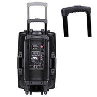 AW 1500W Portable Active PA Speaker w/ Wireless Microphone Guitar AMP Bluetooth USB SD LCD FM Party Show N6