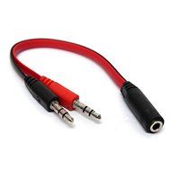 BephaMart 3.5mm AUX Audio Mic Splitter Cable Earphone Headphone Adapter 1 Female To 2 Male Shipped and Sold by... N2