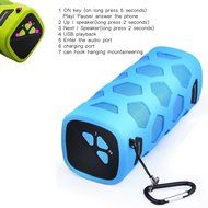 Ecandy Portable NFC Waterproof Super Bass Resonance Bluetooth Wireless Speaker With Power Bank Bluetooth CSR 4.0... N9