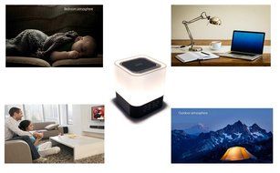 Portable Bluetooth Speaker + LED Night Light Lamp, with LED Display, Handsfree Speakerphone, Alarm Clock, Micro... N5
