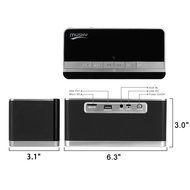 Portable Bluetooth Speaker + LED Night Light Lamp, with LED Display, Handsfree Speakerphone, Alarm Clock, Micro... N9