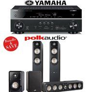 Yamaha RX-V781BL 7.2-Channel 4K A/V Receiver + Polk Audio S55 + Polk Audio S35 + Polk Audio S15 - 5.0 Home Theater...