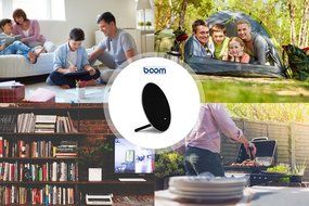 SHELFBOOM Wireless Speaker System with Rechargeable Battery &amp; Built in Microphone Stereo Bluetooth
