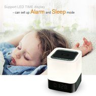 GBTIGER Bluetooth Wireless LED Speakers with Alarm and Built-in Micro SD Card N3