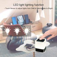 GBTIGER Bluetooth Wireless LED Speakers with Alarm and Built-in Micro SD Card N4