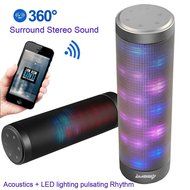 [UPGRADED] Portable Bluetooth Light Speakers - LUOOV Hi-Fi Portable Wireless Bluetooth Light up Speakers with...