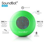 SoundBot&reg; SB510 HD Water Resistant Bluetooth Wireless Shower Speaker, Hands-Free Portable Speakerphone w/ 6Hrs... N4
