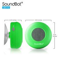 SoundBot&reg; SB510 HD Water Resistant Bluetooth Wireless Shower Speaker, Hands-Free Portable Speakerphone w/ 6Hrs... N6