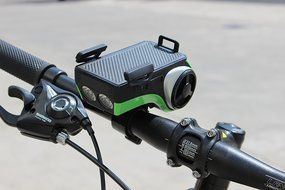 Bikonnect All(10)-In-1 Bike Speaker - Phone Mount Bluetooth Phone Answering Audio MP3 Player Phone Charger Bicycle...