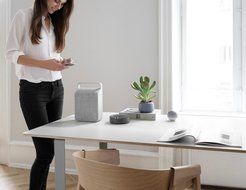 Vifa Oslo Compact Rechargeable Hi-Resolution Bluetooth Portable Speaker- Anthracite Grey N24