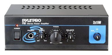 Pyle Home Popular Amplifier/Speaker Package -- PTA1 Mini 2 x 15-Watt Stereo Power Amplifier + PDIC51RD 5.25-Inch... N2