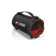 AXESS 2.1 HIFI Bluetooth Speaker with 4&quot; Subwoofer &amp; Vibrating Disk (Red)