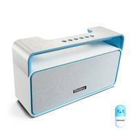 Portable Wireless Bluetooth Stereo Speaker with 10W Powerful Sound Enhanced Bass Surround Subwoofer FM Radio LED...