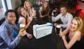 Portable Wireless Bluetooth Stereo Speaker with 10W Powerful Sound Enhanced Bass Surround Subwoofer FM Radio LED... N4