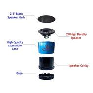 Red Star Tec MusicDrum Portable Bluetooth Speaker for iPhones iPads Android and Tablets N8