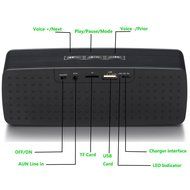 Larkoo - MP3 Player, 4 in 1 Mini Portable bluetooth Speakers, Dual Wireless Speakers with Ultra Bass Stereo Support... N9