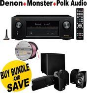 Denon AVRX2200W 7.2 Channel Full 4K Ultra HD A/V Receiver with Bluetooth and Wi-Fi + Polk Audio 5.1 TL1600 Speaker...