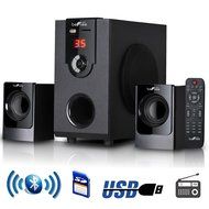 beFree Sound 2.1 Channel Surround Sound Bluetooth Speaker System
